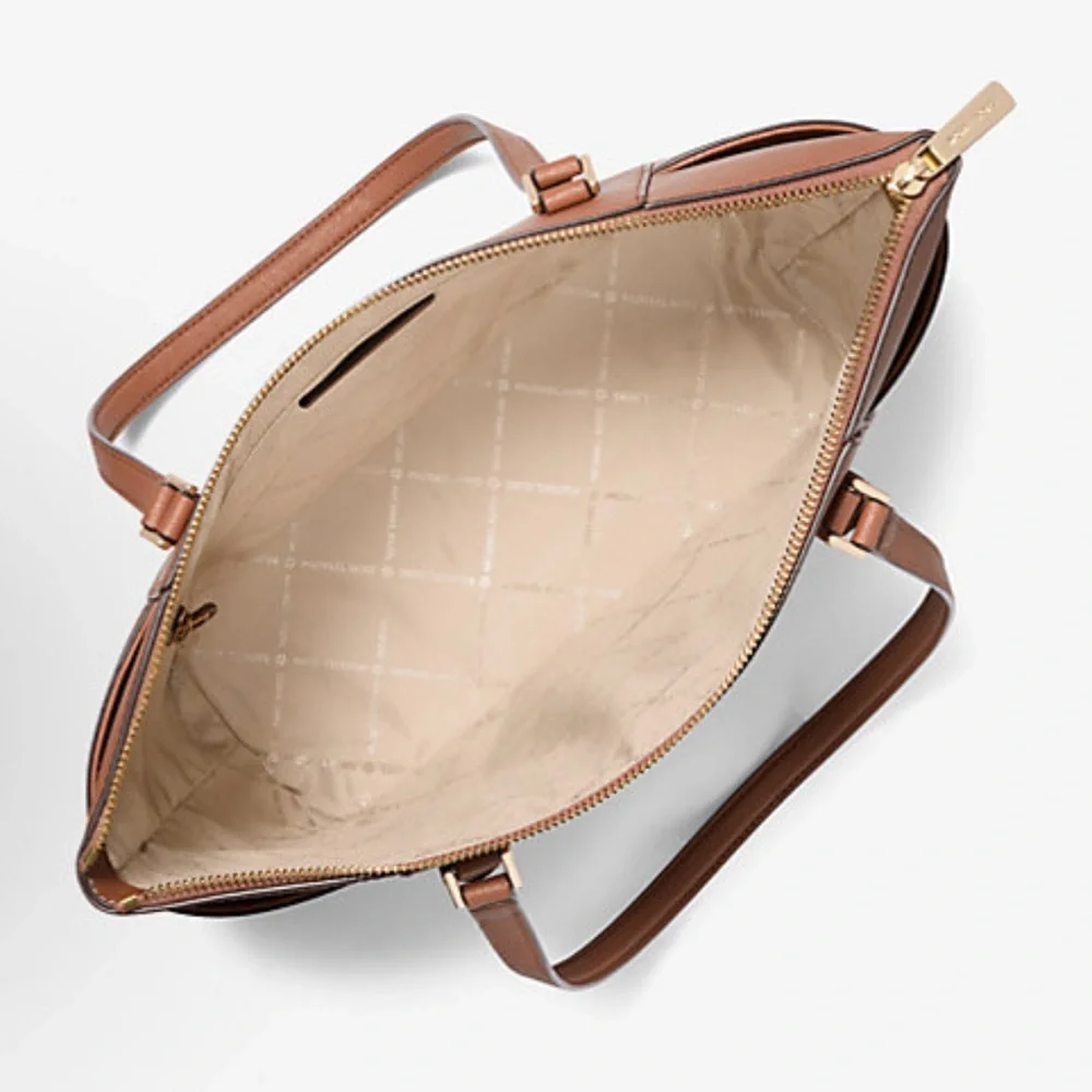 Michael Kors Brown Saffiano Leather Tote - Picture 9 of 11